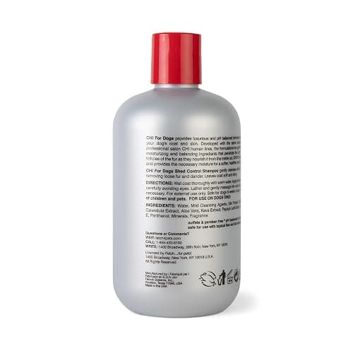 CHI for Dogs Shed Control Anti-Shedding Dog Shampoo, 16 Oz | Reduces loose hair, sulfate and paraben free, pH-balanced, cruelty-free, for all coat types and breeds thumbnail 6