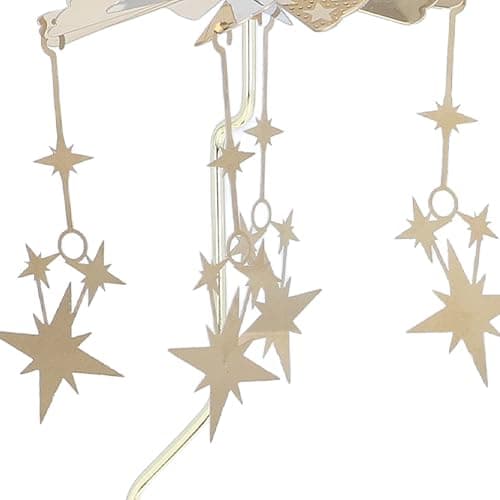 Fayelume Star Candle Carousel, Rotary Candle Holder Rotating, Stainless Steel Chime Candles Holder, for Bars Cafes Christmas Wedding thumbnail 8