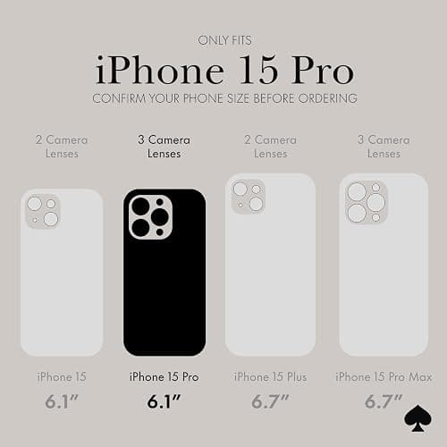 kate spade new york iPhone 15 Pro Case, Compatible with MagSafe - Tortoiseshell thumbnail 2