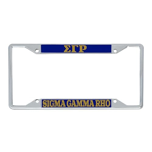 Desert Cactus Sigma Gamma Rho Car Accessories SGRhos Sigmas Metal License Plate Frame and Tag Holder for Front or Rear of Vehicle (Metal Car Mount Placa - Standard) thumbnail 2