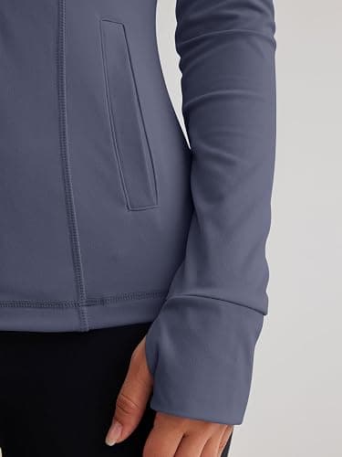 Trendy Queen Womens Lightweight Zip Up Jackets 2025 Athletic Hoodies Fall Gym Shirts Running Workout Clothes with Pocket thumbnail 5