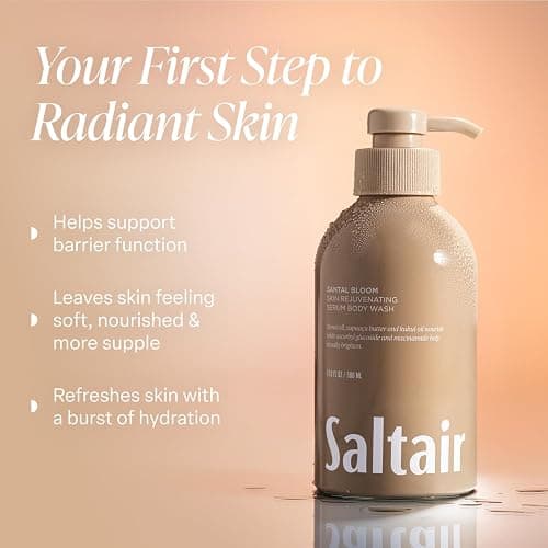 Saltair Body Wash, Signature Scents 2-Pack. Moisturizing Body Cleanser with Monoi Oil and Cupuacu Butter. Luxury Shower Gel for Women and Men. Vegan, Cruelty-Free, Paraben-Free. 2x 17oz Pump Bottles thumbnail 2