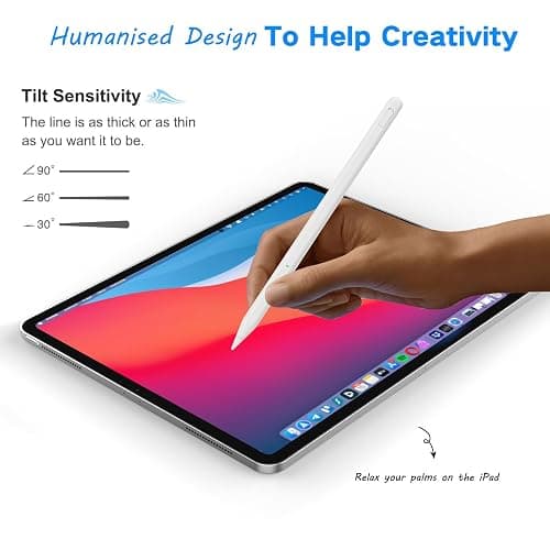 Stylus Pen for iPad 11th&10th Generation,Milikilo Pen with Pencil Holder,Palm Rejection,for Air11&13"(M2/M3), Pad Pro 11"&13"(M4),iPad 6-11th,iPad Pro 11"/12.9 ", iPad Air 3/4/5,Mini 5/6 thumbnail 7