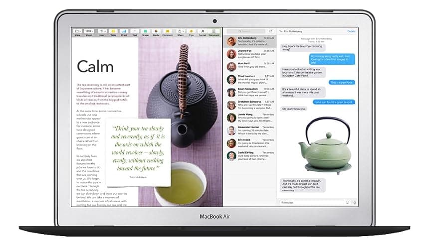 UESWILL Marble Pattern Hard Shell Case Cover Compatible with 2010-2017 Release MacBook Air 13 inch Model A1466 / A1369 (No Touch ID), (Black/White) thumbnail 5