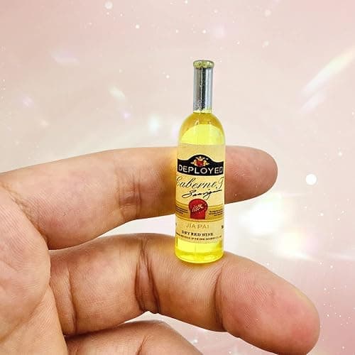 10Pcs 1:12 Scale Mini Miniature Bottles Wine Bottles miniverse Make it Mini Food Mini House Drink Accessories Dollhouse Decoration (10pcs Non-Repeating) thumbnail 5