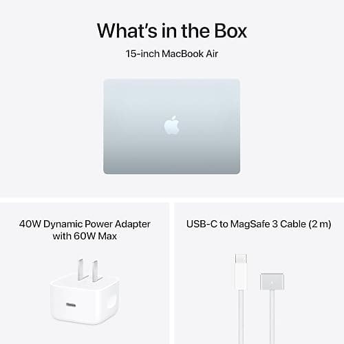 Apple 2026 MacBook Air 15-inch Laptop with M5 chip: Built for AI, 15.3-inch Liquid Retina Display, 16GB Unified Memory, 512GB SSD, 12MP Center Stage Camera, Touch ID, Wi-Fi 7; Sky Blue thumbnail 9