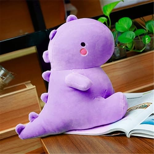 VHYHCY Cute Dinosaur Plush Toys, Fat Dinosaur Stuffed Animals Toys Dolls, Soft Plush Stuffed Animal Dino Plushie, Birthday Gifts for Kids Girl Boys Purple 12 inch thumbnail 2