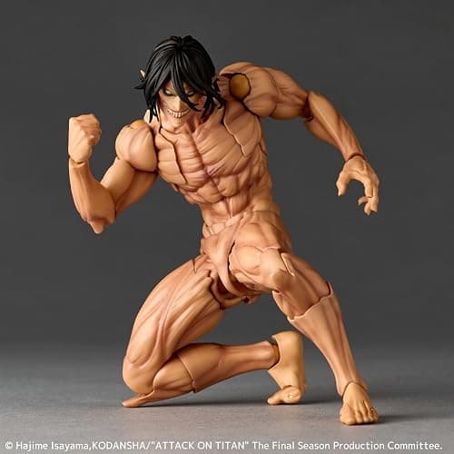 Revoltech Amazing Yamaguchi Attack on Titan Eren Yeager Action Figure thumbnail 15