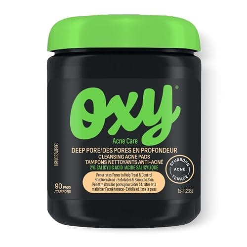 Oxy Deep Pore Cleansing Acne Pads - Salicylic Acid 2.0% – Stubborn Acne Control - Helps Treat, and Prevent Breakouts – Paraben & Preservative Free - Dermatologist Tested - Image 1