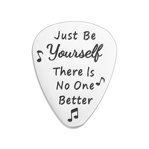Taylor - Púa de guitarra con cita inspiradora, regalos para amantes de la música, para niñas y niños, púas de guitarra de acero inoxidable - Image 1