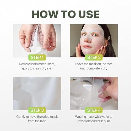 EIOM Trouble Patch Mask – Full Face Hydrocolloid Mask for Acne-Prone Skin | Hydrocolloid Face Mask Whole Face, Face Masks for Acne, Pimple Patch Face Mask, Absorbs Oil & Buildup (20ml x 4) thumbnail 9