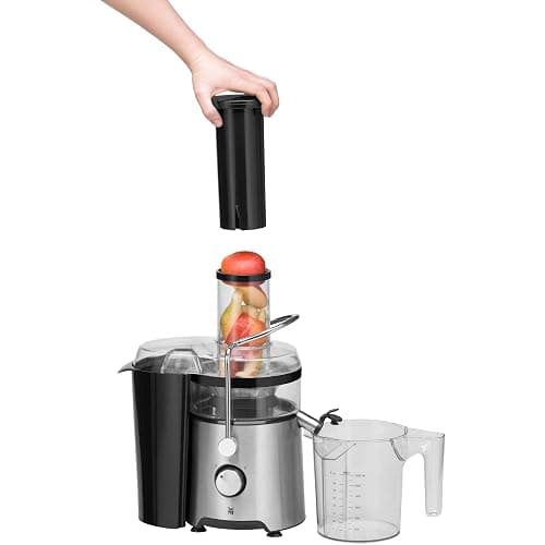 WMF Kult X Entsafter elektrisch Obst Gemüse aus Edelstahl, 500W, Saftmaschine, Slow Juicer für große Fruchtstücke, Saftkrug 1,2l, Schaumfilter, 2 Geschwindigkeitsstufen, edelstahl matt thumbnail 5