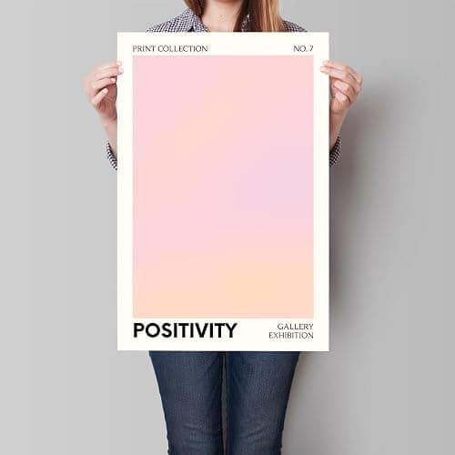 Adyggefy Pink Gradient Aura Angel Numbers Poster for Room Aesthetic 3 Piece 12x16in, Pastel Positive Daily Affirmation Quotes Canavs Wall Art Abstract Minimalist Print Painting for Bedroom Unframed thumbnail 4