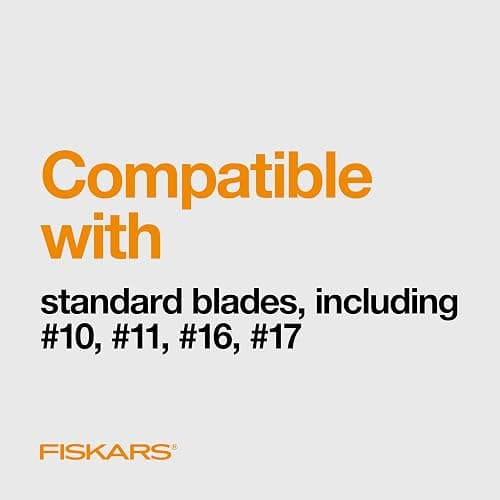 Fiskars Detail Craft Knife, Cool Gifts for Brother, Included with Protective Cover, 8", Exacto Knife for Crafting, Orange thumbnail 7