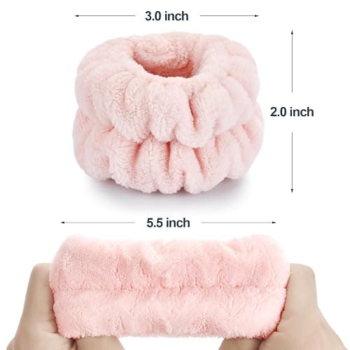 Wrist Bands for Washing Face, Microfiber Wrist Towels for Washing Face, Spa Wristbands for Washing Face, Face Wash Wristbands, Arm Bands for Washing Face for Woman Children thumbnail 4
