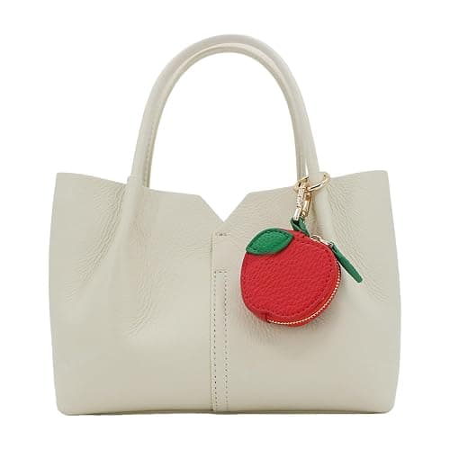 RICHTRUE Cute Strawberry Leather Bag Charm Y2k Keychain with Zipper Preppy Purse Charm Cutecore Accessories Aesthetic Stuff thumbnail 5