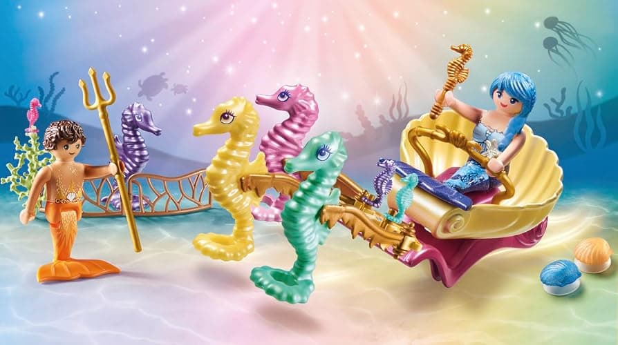 Playmobil Mermaid Seahorse Carriage thumbnail 2