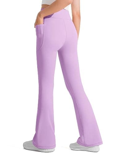 JOCMIC Girls Flare Leggings Kids Bell Bottom High Waisted Dance Yoga Flared Pants thumbnail 4