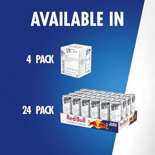 Red Bull Coconut Edition Energy Drink, Coconut Berry, with 80mg Caffeine plus Taurine & B Vitamins, 8.4 Fl Oz, Pack of 8 Cans thumbnail 10