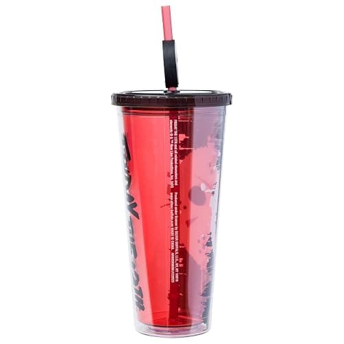 Silver Buffalo Friday the 13th Horror, Plastic Cold Cup, 24oz | Includes Lid and Straw Topper, 0.71 Liters thumbnail 3