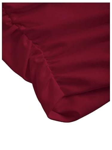 RoseSeek Girl's Ruched Strapless Tube Top Sleeveless Cropped Bandeau Basic Summer Cute Tops for Girls thumbnail 4