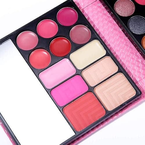 All in One Makeup Kit - 20 Eyeshadow, 6 Lip Glosses, 3 Blushers, 2 Powder, 1 Concealer, 1 Mirror, 1 Brush, Make Up Gift Set for Teen Girls, Beginners And Pros thumbnail 6