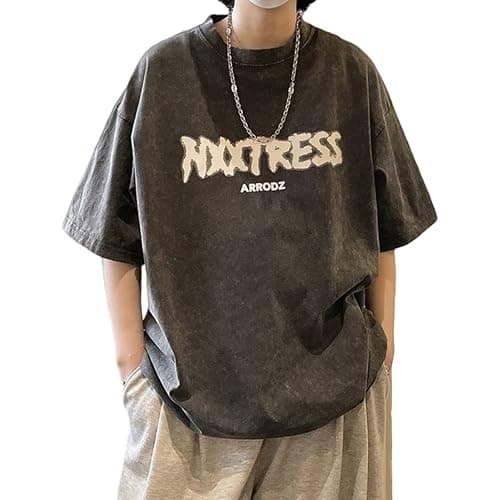 Men Y2K Korean Preppy T-Shirt Dark Academia Fashion Japanese Hiphop Short Sleeve Tops Oversize Vintage Blouse Clothes - Image 1