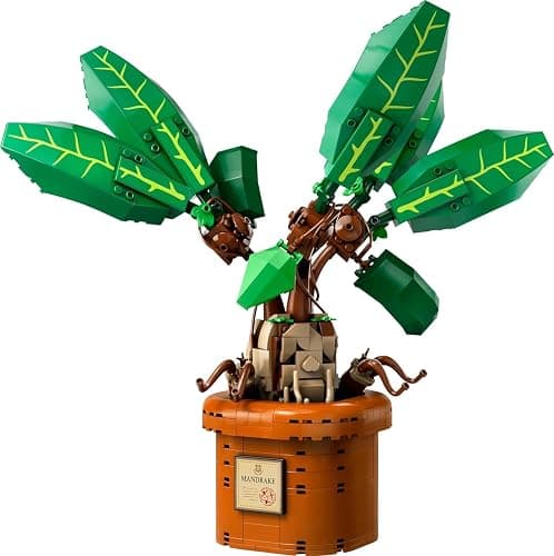 LEGO Harry Potter Mandrake Figure & Pot Plant Toy, Harry Potter Collectible Gift Idea for Kids, Magical Creature Playset for Room décor, Harry Potter Toy for 10 Year Old Girls, Boys or Any Fan, 76433 thumbnail 5