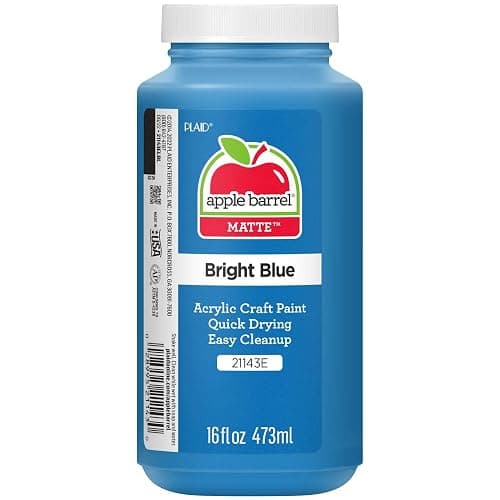 Apple Barrel Acrylic Paint in Assorted Colors (16 Ounce), 21143 Bright Blue - Image 1