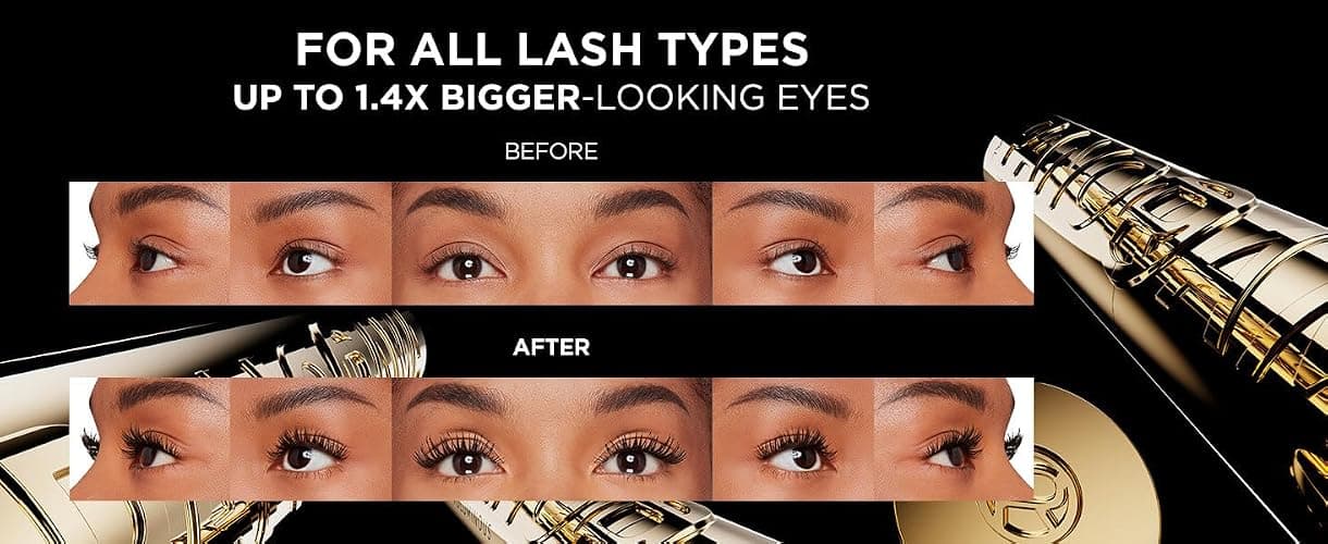 L'Oreal Paris Volumising Mascara, For Intense Volume and a Fanned Out Effect, 1.4x Bigger Looking Eyes, Clump-free Formula, Suitable for Sensitive Eyes, Volume Million Lashes Panorama thumbnail 11