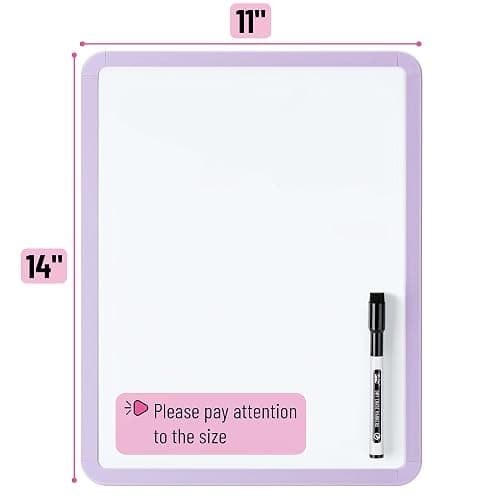 Mr. Pen- Dry Erase Board, 14” x 11” with a Black Dry Erase Marker, Small Mini White Board for Students thumbnail 3