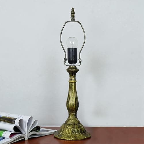 Blivuself Tiffany Lamp Stained Glass Lamp Pink Tulip Bedroom Table lamp Reading Desk Light for Bedside Living Room Office Dormitory Dining Room Decorate Housewarming Gift 12X12X18 Include Light Bulb thumbnail 6