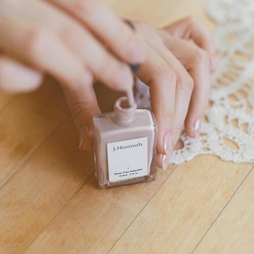 J. Hannah Nail Polish – Vegan, Non-Toxic, Cruelty-Free, Gluten-Free, Long Lasting, USA Made, Light, Dusty, Pale Pink Color (Agnes) thumbnail 6