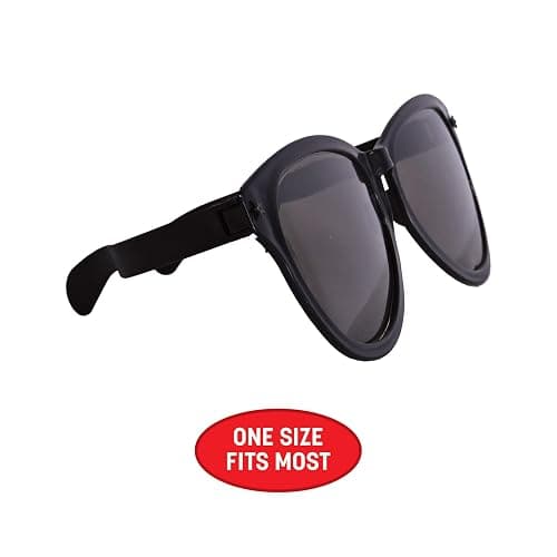 Beistle Black Jumbo Glasses – 2 Pack, Oversized Plastic Costume Eyeglasses, Large Novelty Eyewear for Spirit Wear, Theme Parties, Stage Costumes, Photo Booth Props, Theatrical Events & Display Use thumbnail 3