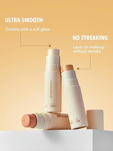 SHEGLAM Cream Highlighter Stick Long Lasting Brightening Non-Caking Highlighter Makeup - Vanilla Frost thumbnail 4