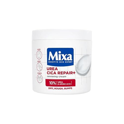 Mixa Body Cream, Urea Cica Repair+ Renewing Cream, Body Moisturiser for Dry, Rough, Bumpy Skin, with 10% Urea and Niacinamide, Hypoallergenic, 400ml thumbnail 2