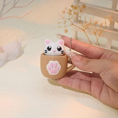 minihope Click Fidget Keychain – Cute Stress Relief Gadget – Pocket Button Clicker for Focus, Fun & Bag Charm Us thumbnail 6