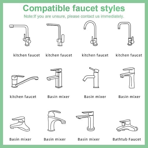 SELLO 1080° Rotating Faucet Extender for Bathroom Sink, Sink Water Faucet Aerator with Brass Extension, Sink Extender with Adjustable Swivel Arm, Fit to Faucet Threads G1/2, 15/16”, and 55/64” thumbnail 3