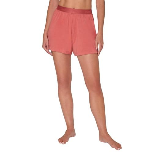 Hanes Women's Originals Sleep, 2-Pack, Comfywear Supersoft Lounge Shorts Pack, 3.25" - Small - Stargazer Grey/Natural Cedar thumbnail 2