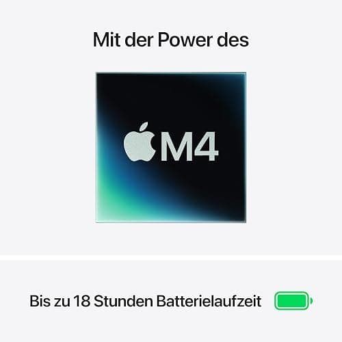Apple MacBook Air (13", Apple M4 Chip mit 10‑Core CPU und 10‑Core GPU, 16GB Gemeinsamer Arbeitsspeicher, 512 GB) - Mitternacht thumbnail 2