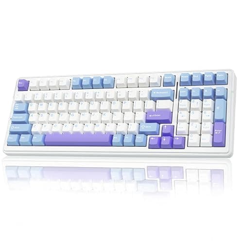 AULA F99 Wireless Mechanical Keyboard,Tri-Mode BT5.0/2.4GHz/USB-C Hot Swappable Custom Keyboard,Pre-lubed Linear Switches,Gasket Structure,RGB Backlit Gaming Keyboard for PC/Tablet/Xbox/PS4/PS5 - Image 1