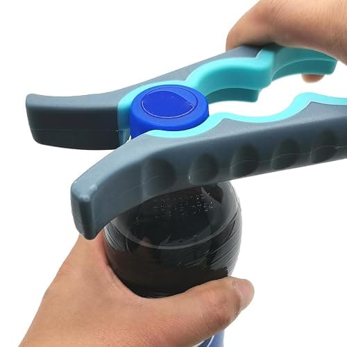 Otstar Jar Opener Bottle Opener and Can Opener for Weak hands, Seniors with Arthritis and Anyone with Low Strength, Mutil Jar Opener Get Lids Off Easily (Blue and Grey) thumbnail 8