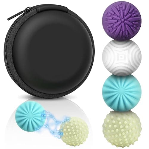 4 PCS Silicone Magnetic Balls Fidget Toys for Adults & Teens,Stress Relief Sensory Toys for Autism ADHD Anxiety,Fun Textures Gadgets,Office Desk Toy,Stocking Stuffers for Women Men Teen Gift - Image 1