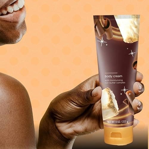Moisturizing Shea Butter Body Cream – Hydrating Lotion with Long-Lasting Softness & Nourishment – Cozy Fireside S’more Scent – For Dry Skin – 8 oz, 1 Pack (Packaging May Vary) thumbnail 2