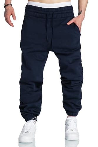 A WATERWANG Men's Sweatpants Casual Cotton Tapered Joggers Athletic Sweat Pants for Men Workout Running with Pockets - Image 1