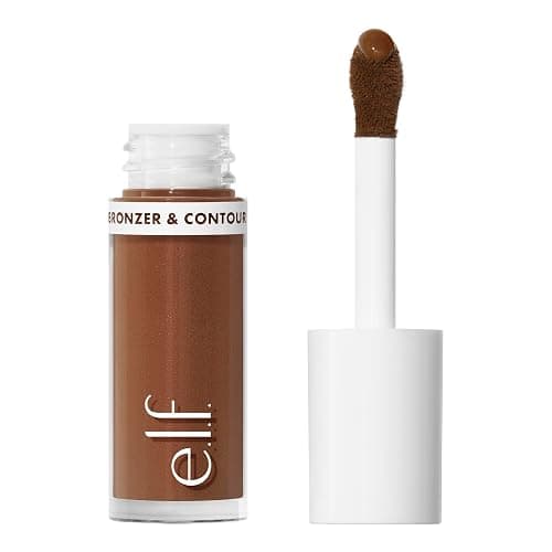 e.l.f. Camo Liquid Bronzer & Contour, Silky Highly Pigmented Formula, Creates a Long-Lasting Bronzed Glow & Natural Look, Vegan & Cruelty-Free, 7 Tan/Deep - Image 1