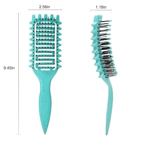 Boar Bristle Vented Curly Hair Brush for Shaping and Defining Curls in Women thumbnail 3