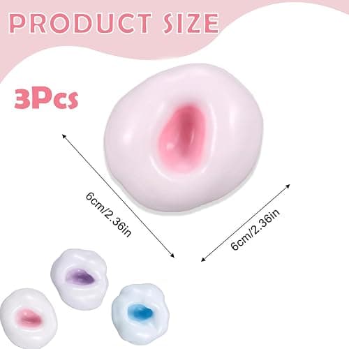 Glitter Stress Balls, Stress Ball Set for Office Workers and Students, Hand Therapy for Anxiety Relief and Focus Enhancement, Three Piece Pack with Assorted Colours thumbnail 3