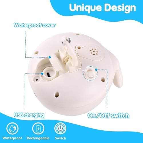 Baby Bath Toys, Toddler Bath Toys for Kids Ages 1-3, Light Up Whale Bath Toy Sprinkler Infant Baby Toys 6-12-18 Month Bathtub Fountain Toy, Toddler Christmas Stocking Stuffers 1 2 3 Year Boy Girl Gift thumbnail 7