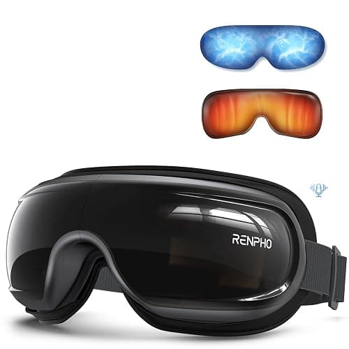 RENPHO Eyeris 3 Eye Massager with Heat and Cooling, FSA Eligible HSA, Birthday Christmas Gifts for Women Men Him Her, Voice Control Eye Mask for Migraines, Eye Care with DIY Massage, Reduce Dry Eyes - Image 1